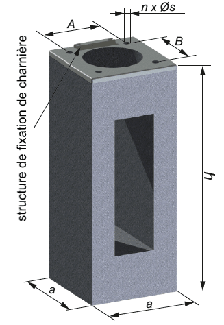 fondation béton pour poteau d'éclairage